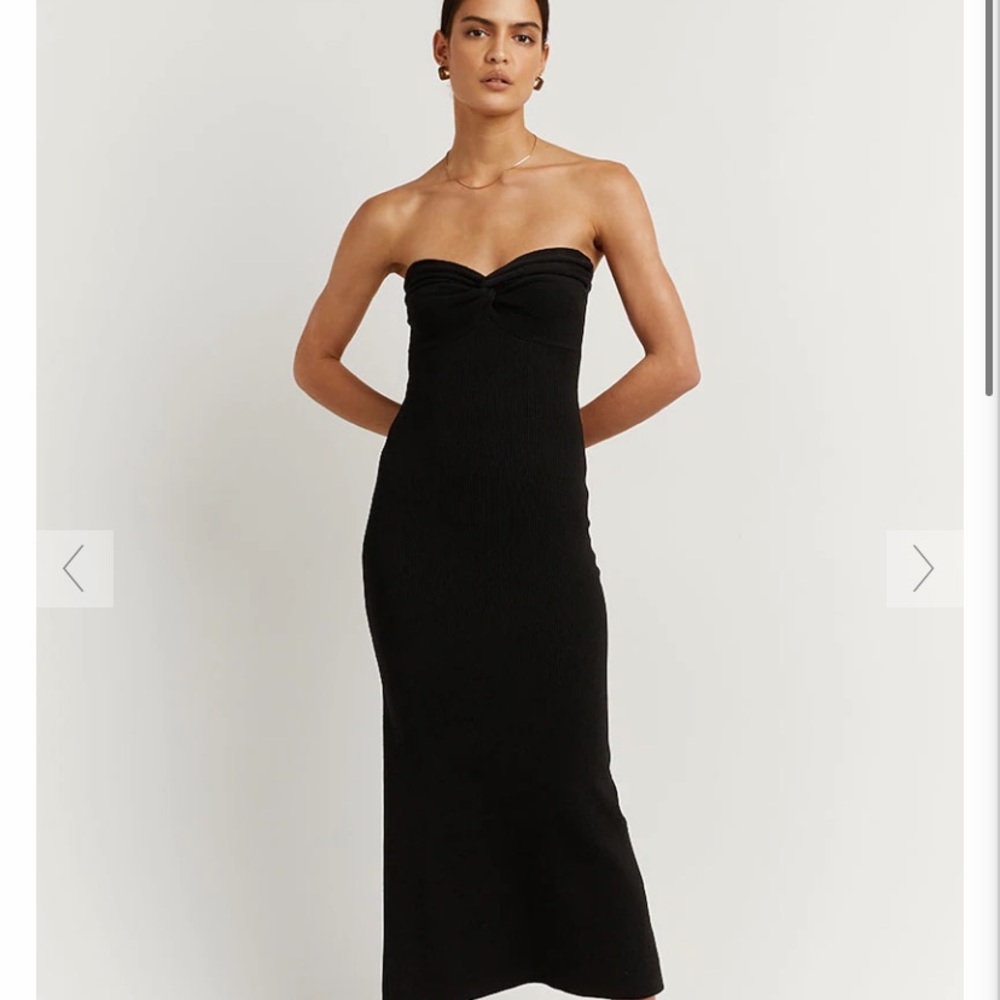 Black strapless dress from DISSH size large